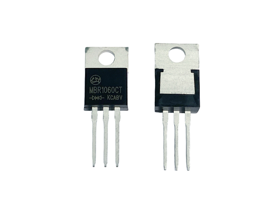 10A60V MBR1060CT ولتاژ پایین جلو افت دیود های مانع شوتکی برای راه حل روشنایی