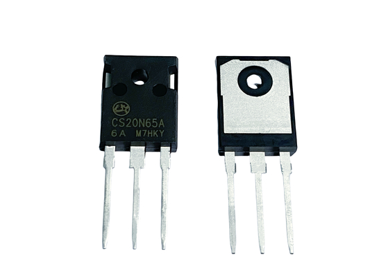 20A650V CS20N65A6 N کانال ولتاژ بالا MOSFET 100٪ آزمایش برف باری