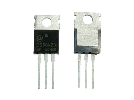 50200V CS50N20AP MOSFET ولتاژ قطع بالا ولتاژ پایین Ciss مدار سوئیچ قدرت برای برنامه های آداپتور و شارژر