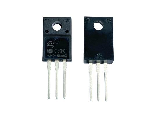 دیودهای مانع 10A 150V MBR10150FCT مقرون به صرفه برای سوئیچ فرکانس بالا و در کنورترهای DC / DC