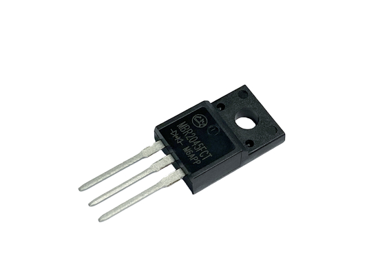 20A 45V منبع برق سوئیچ فرکانس بالا دیود های موانع Schottky برای کنترلرهای DC / DC MBR2045FCT