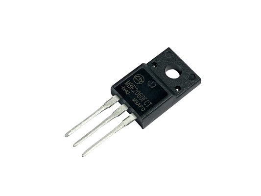 20A600V سوئیچ فرکانس بالا دیود های مانع Schottky برای منابع برق MBR2060FCT