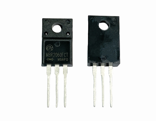 20A600V سوئیچ فرکانس بالا دیود های مانع Schottky برای منابع برق MBR2060FCT