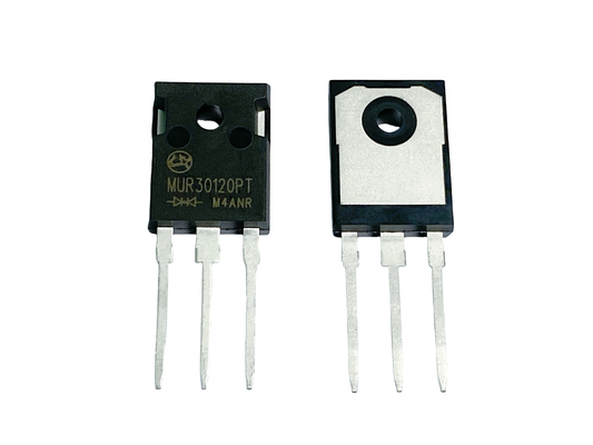 دیود های بازیابی سریع 30A1200V قابلیت اطمینان بالا برای تامین برق بالا MUR30120PT