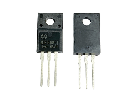 16A400V TO-220F دیود های بازیابی سریع 15-35ns برای اصلاح کننده قدرت MUR1640FCT