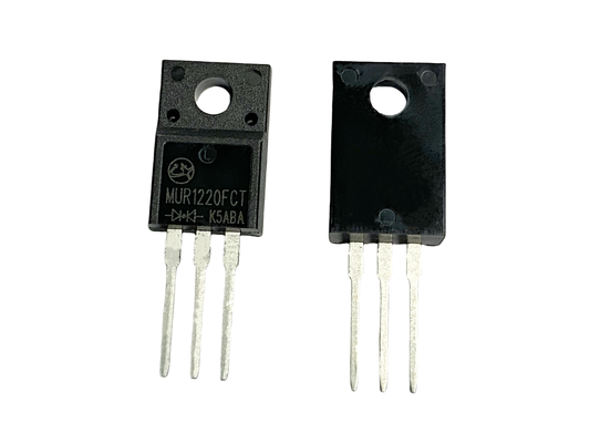 دیود های بازیابی سریع با قابلیت سوئیچینگ با سرعت بالا برای به ترتیب MUR1220FCT