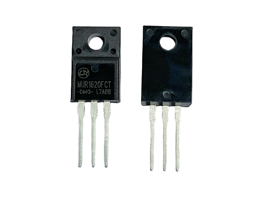 16A200V دیود های بازیافت سریع از دست دادن قدرت کم برای اینورترهای فرکانس بالا MUR1620FCT