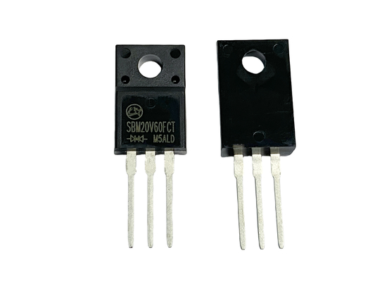 20V600A دیود های Schottky در حال حاضر برای روشنایی LED SBM20V60FCT TO-220F