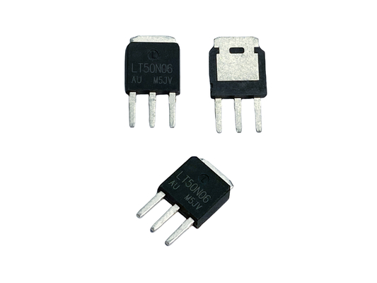 دوام بالا سیلیکون دروازه پایین ولتاژ محدوده Mosfet TO-251